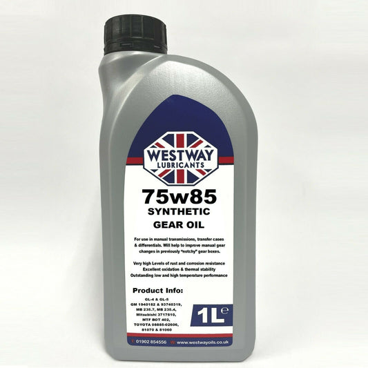 75w85 Synthetic Gear / Differential Oil