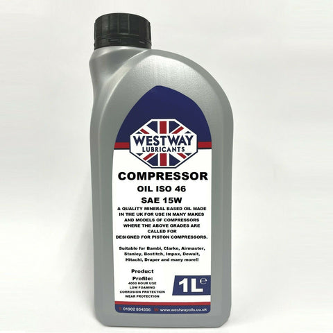 Compressor Oil ISO 46 - Mineral 4000 Hours