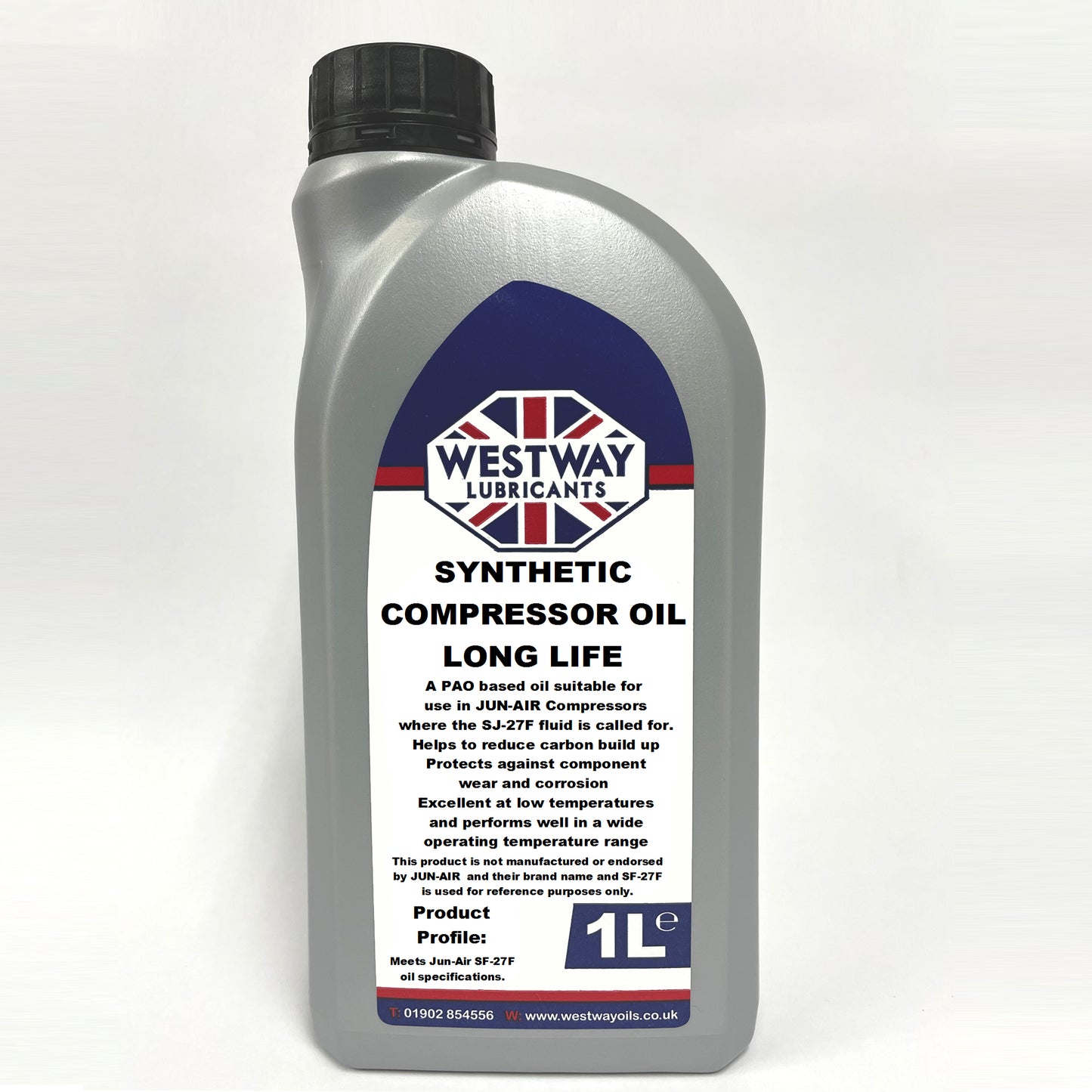 Compressor Oil suitable for Jun-Air Compressors Longlife Synthetic SJ-27F