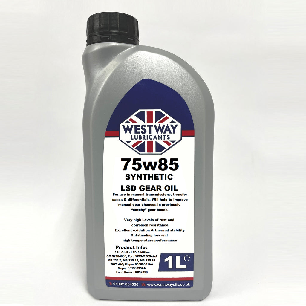75w85 Synthetic Gear Oil / LSD Differential Oil Westway Oils