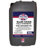 0W20 C5 C6 Fully Synthetic Engine Oil 5 Litres Longlife 17+