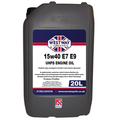 15W40 Synthetic Engine Oil UHPD Low SAPS for Diesel & Petrol Engines E7 E9