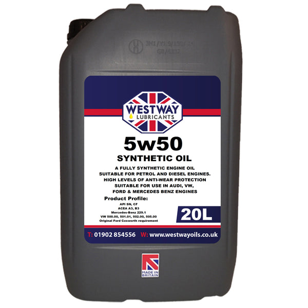 5w50 5w50 Synthetic Motor Oil – Westway Oils