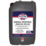 Industrial Gear Oil 220 Mineral Yellow Metal Safe