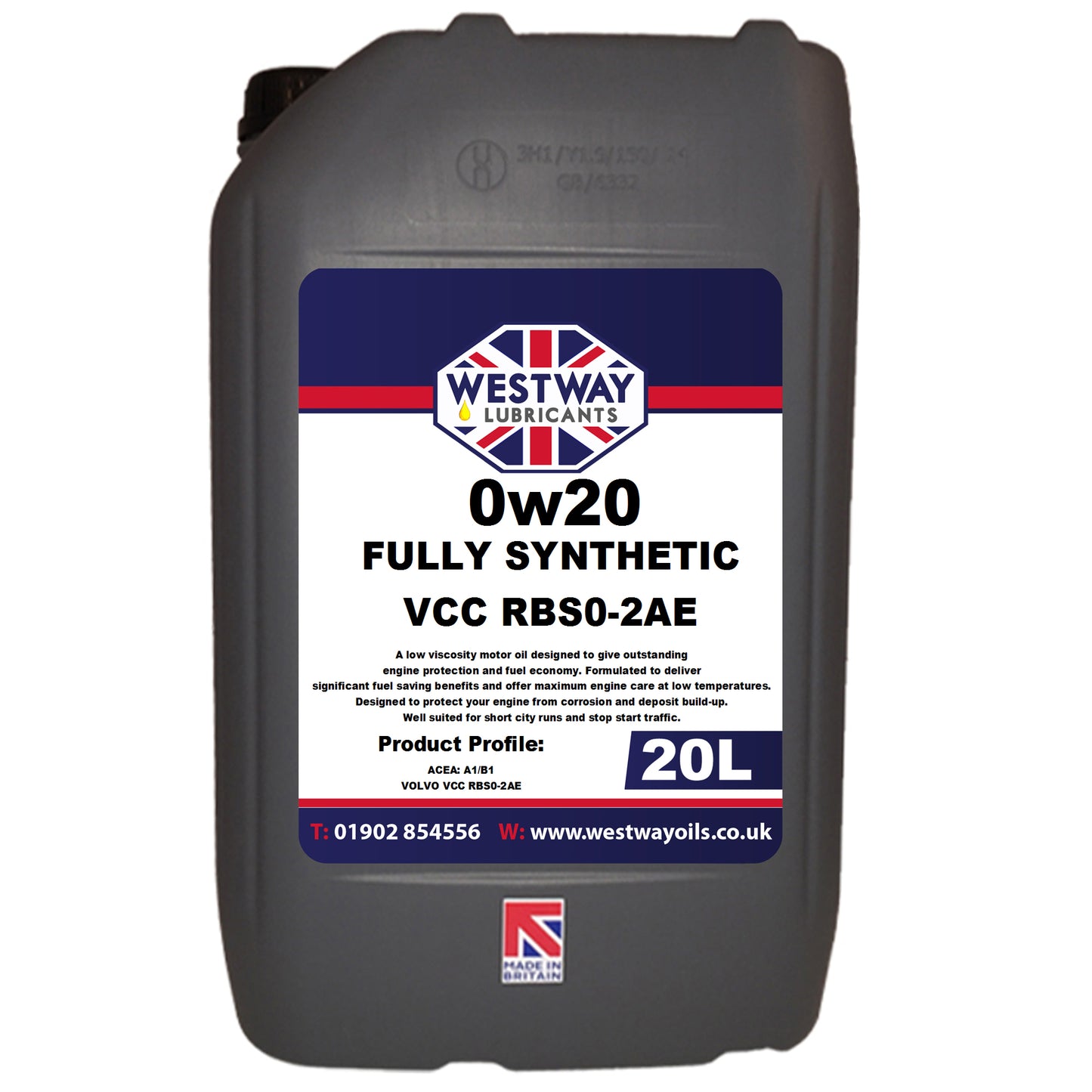 0W20 VCC RBS0-2AE Volvo Spec Synthetic Engine Oil 0w/20