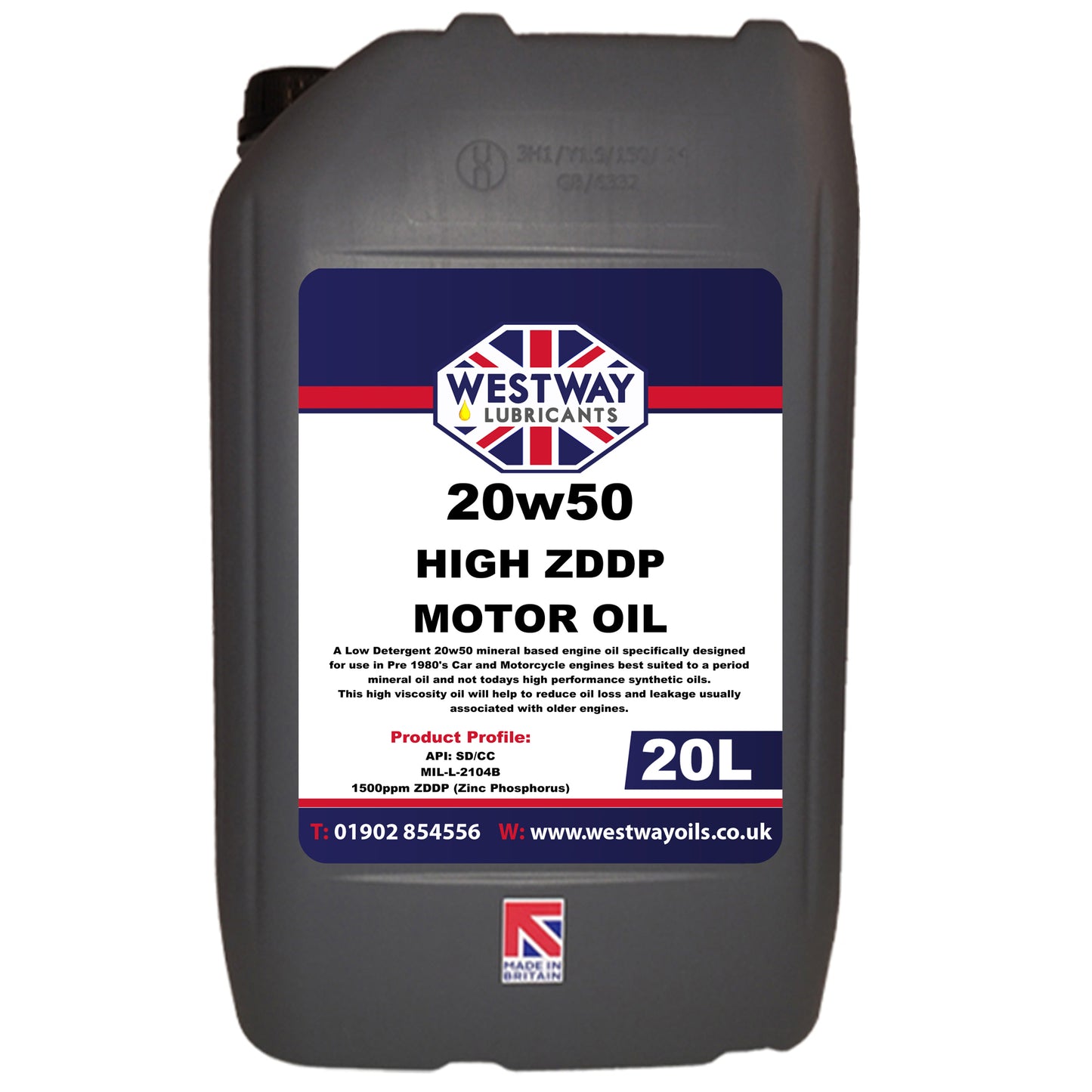 20w50 Mineral Classic Motor Oil High ZDDP