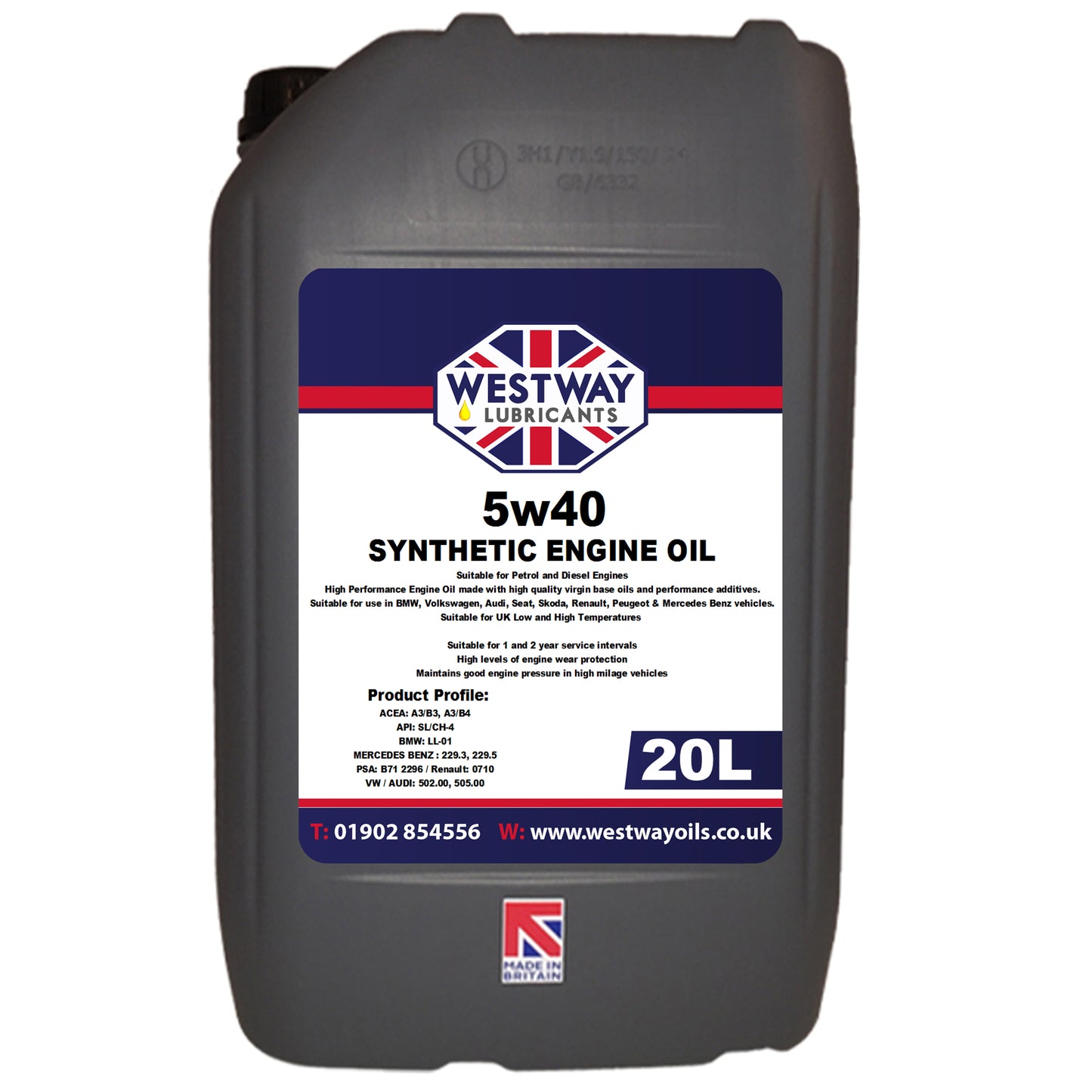 5w40 Engine Oil Synthetic A3 B4 VW 502.00 505.00 BMW LL-01