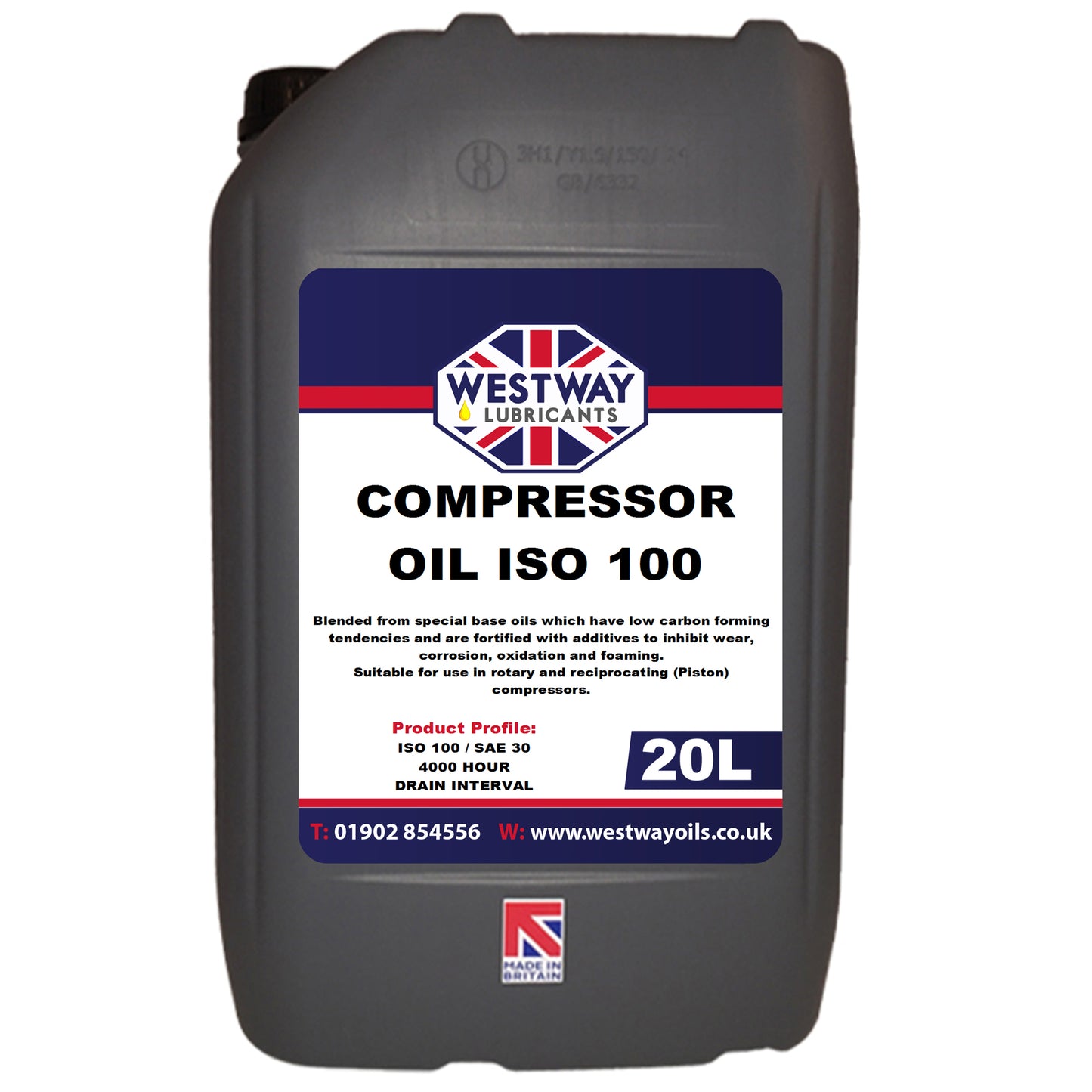 Compressor Oil ISO 100 - SAE 30 Mineral 4000 Hours