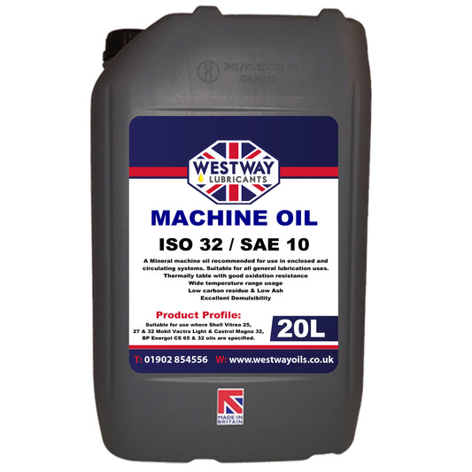 Machine Oil ISO 32 Vitrea 25 27 32 Vactra Light