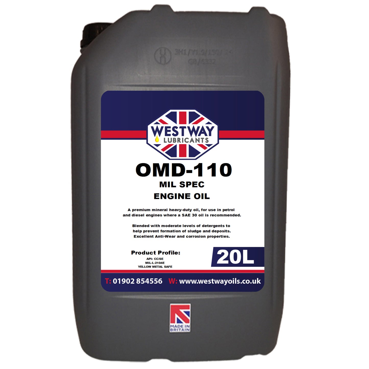 OMD-110 Mineral Engine Oil SAE 30 MIL Spec