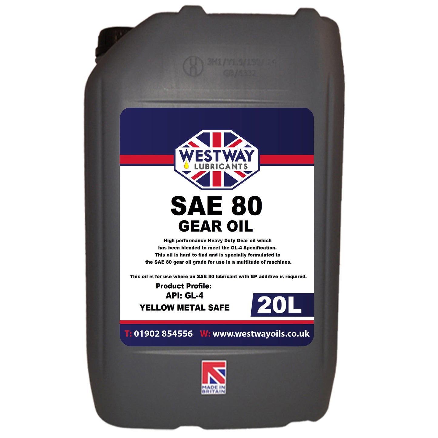 SAE 80 / EP 80 Mineral Gear Oil GL-4 Hypoid 80w