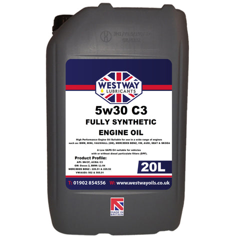 5w30 Synthetic Oil for Vauxhall BMW VW BMW LL 04 Dexos 2