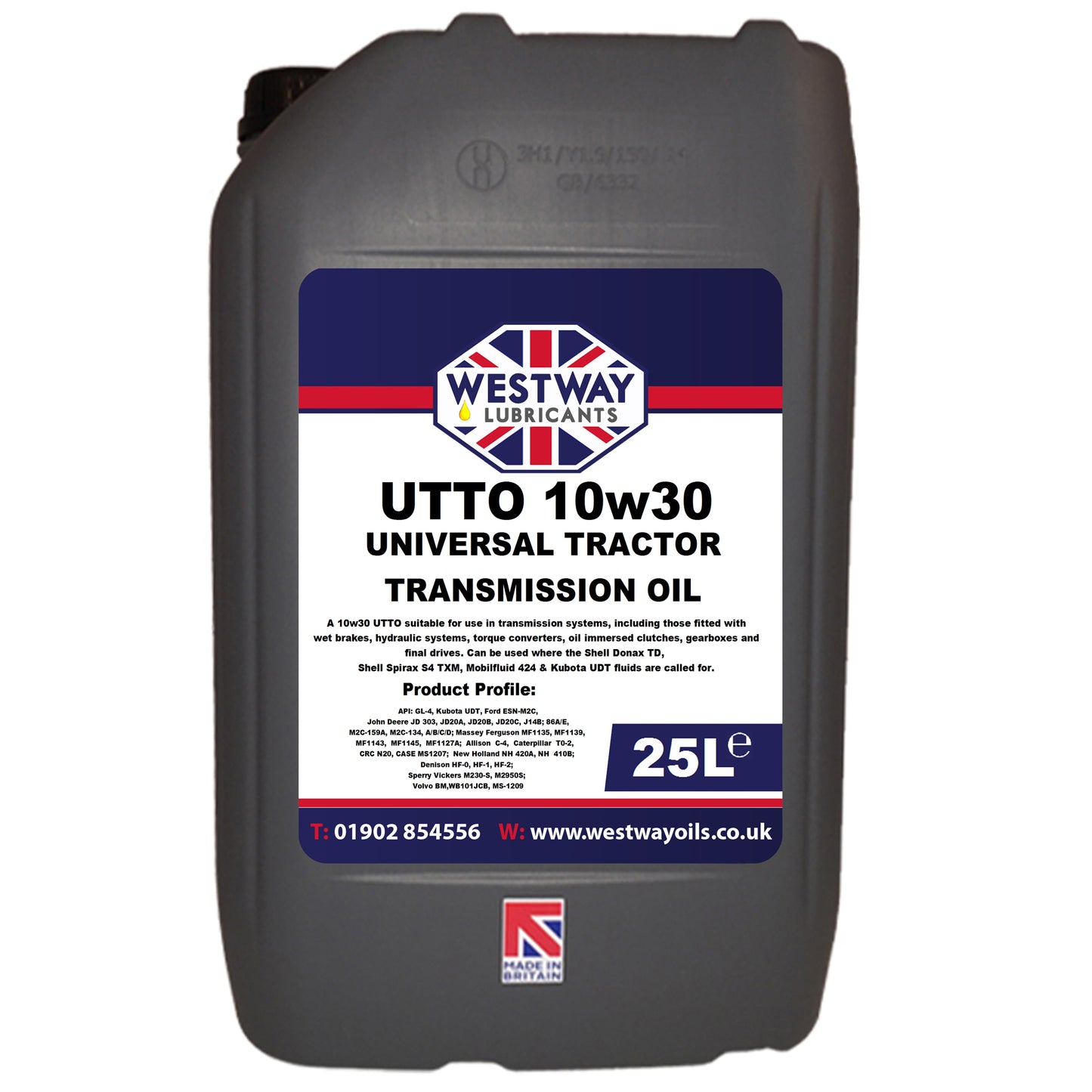 Universal Tractor Transmission Oil Mineral UTTO Hy-Tran