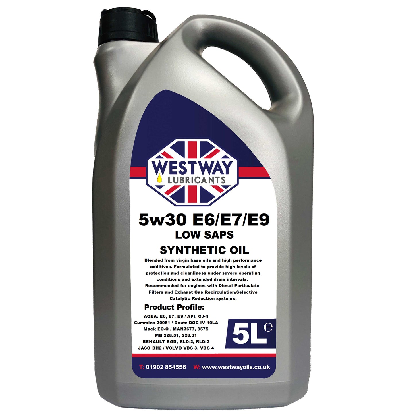 5w30 Euro 6 Low SAPS Fully Synthetic Engine Oil