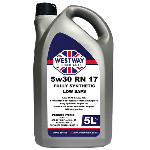 5w30 C3 RN17 Fully Synthetic Engine Oil Renault Spec