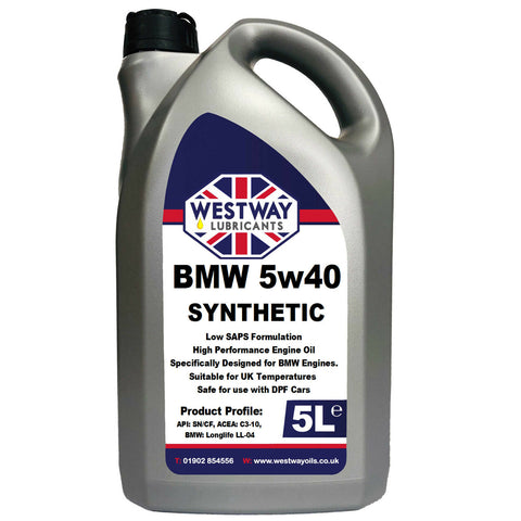 5W40 BMW Longlife Fully Synthetic Engine Oil LL-04 LL-01 LL-98
