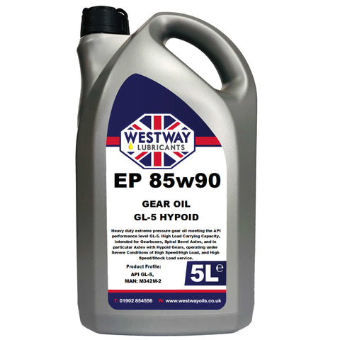 85w90 Gear Oil Mineral GL-5 Hypoid Gear Oil – Westway Oils
