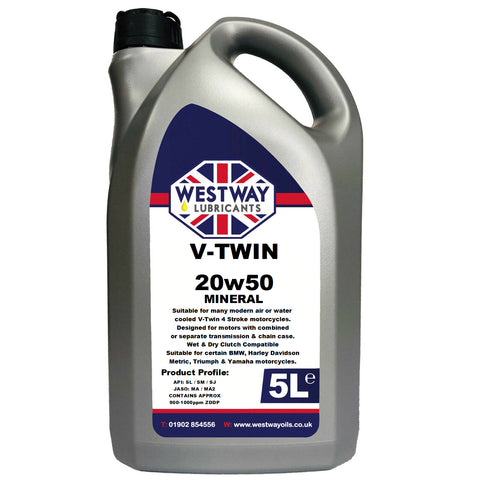 20w50 4T Mineral Motorcycle Oil V-Twin