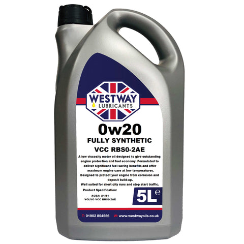 0W20 VCC RBS0-2AE Volvo Spec Synthetic Engine Oil 0w/20