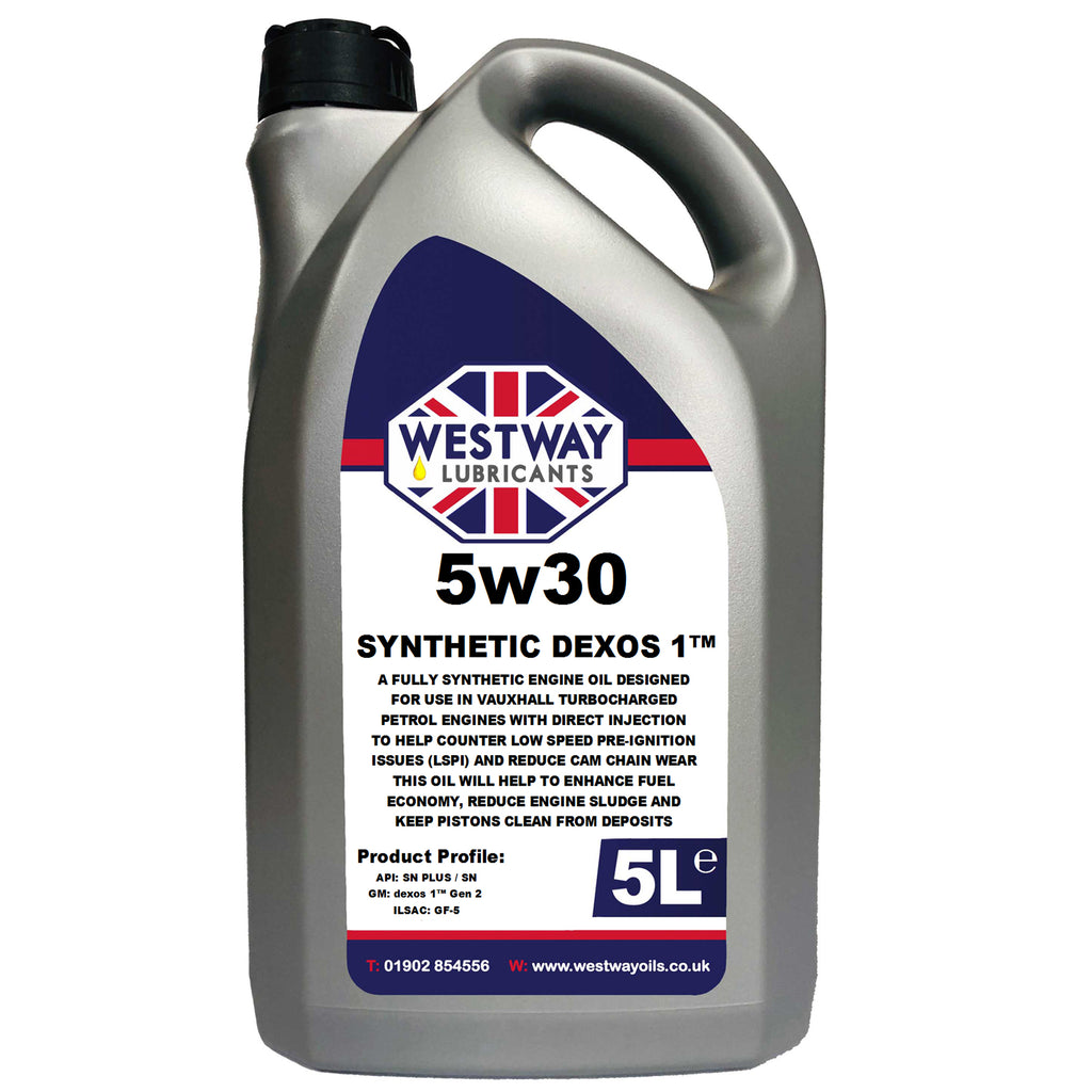 5w30 Dexos 1 Gen 2 Synthetic Engine Oil for Vauxhall Fiat Peugeot Citr –  Westway Oils