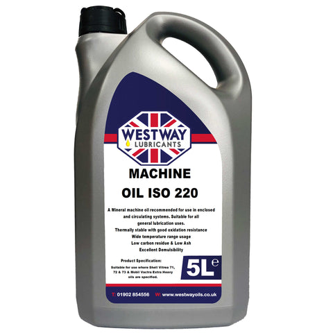 Machine Oil ISO 220 Vitrea 71 72 73