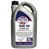 SAE 50 Mineral Classic Motor Oil Non Detergent API SB