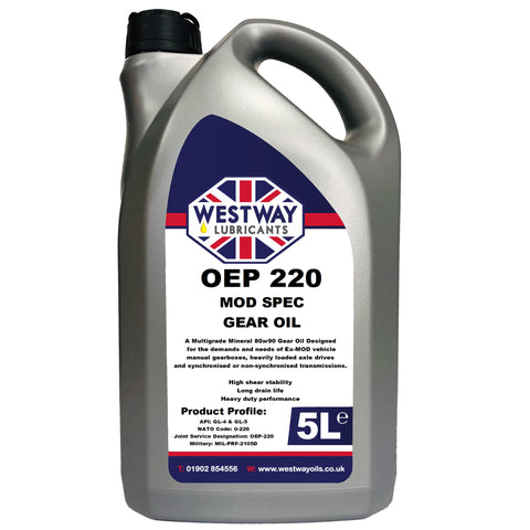 OEP220 80w90 Gear Oil MOD Spec
